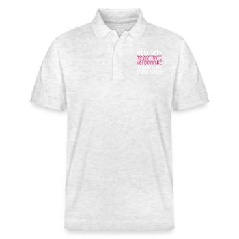 Souvent imitée Meilleure assistante vétérinaire - Polo PREPSTER bio Stanley/Stella Unisexe - blanc chiné - Devant - Roxy (174cm) & Andy (188cm)