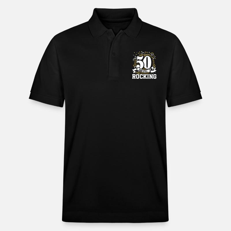 50. Geburtstagsfeier Bday Fünfzigster Geburtstag - Stanley/Stella Unisex Bio-Poloshirt PREPSTER - Schwarz