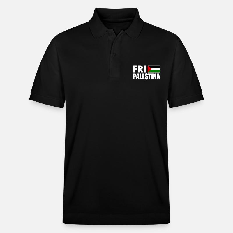 Fri palestina - Stanley/Stella Unisex Bio-Poloshirt PREPSTER - Schwarz
