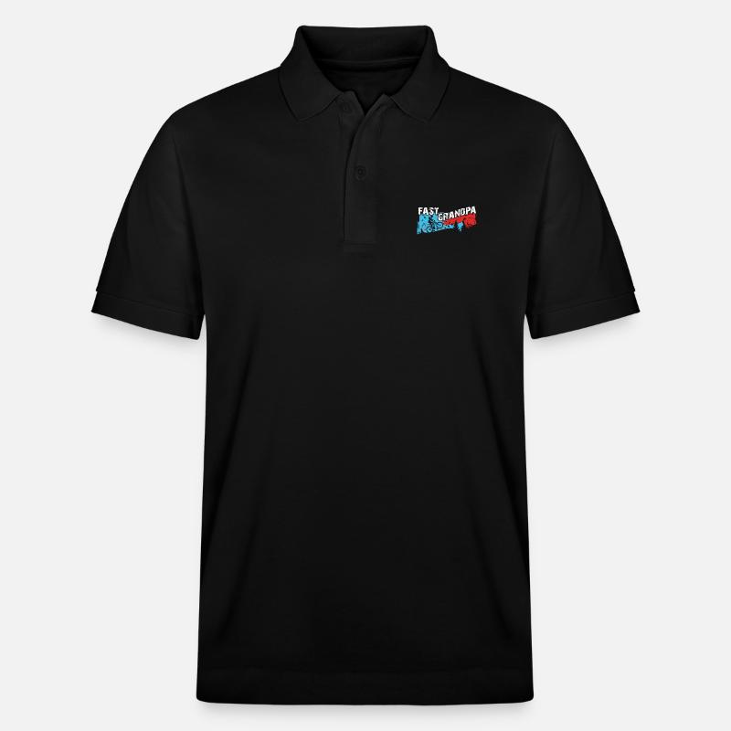 Grand-père rapide sur le vélo - Polo PREPSTER bio Stanley/Stella Unisexe - noir
