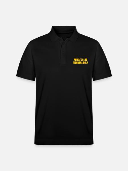 private club members only - Stanley/Stella Unisex Organic Polo Shirt PREPSTER - black