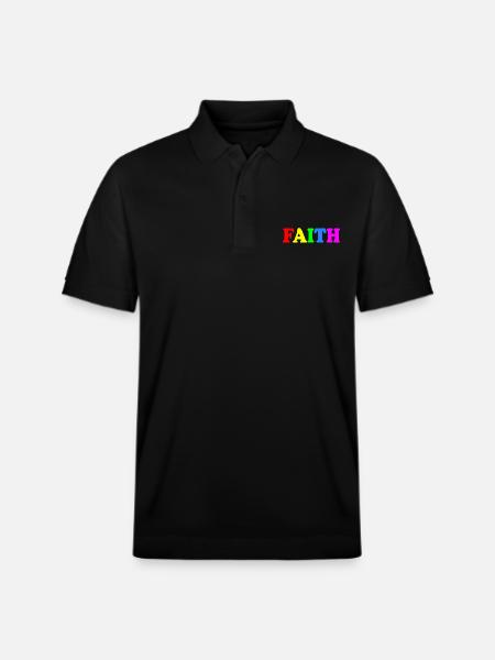Faith - Stanley/Stella Unisex Organic Polo Shirt PREPSTER - black