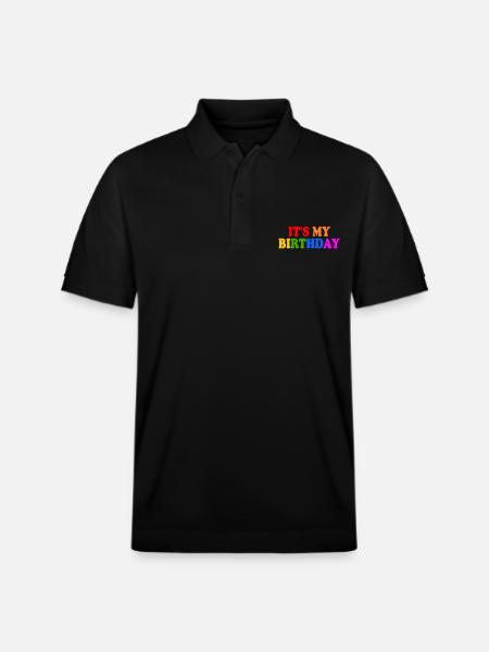 Its my birthday - Stanley/Stella Unisex Organic Polo Shirt PREPSTER - black