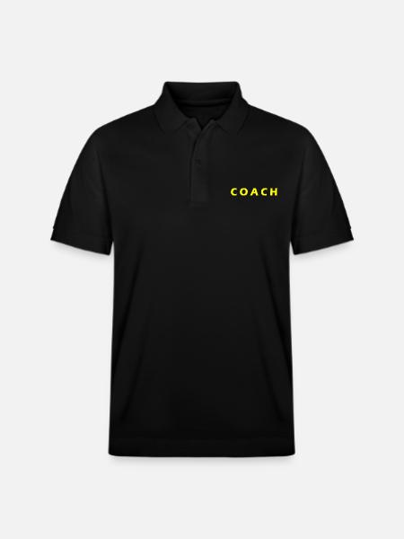 COACH - Stanley/Stella Unisex Organic Polo Shirt PREPSTER - black