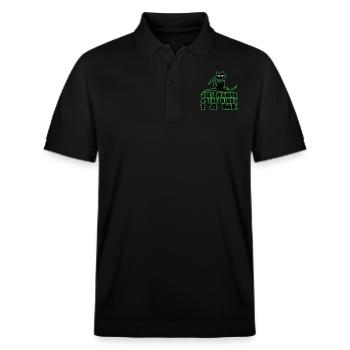 Just waiting for the right one for me - Stanley/Stella Unisex Organic Polo Shirt PREPSTER - black - Front - Roxy (174cm) & Andy (188cm)