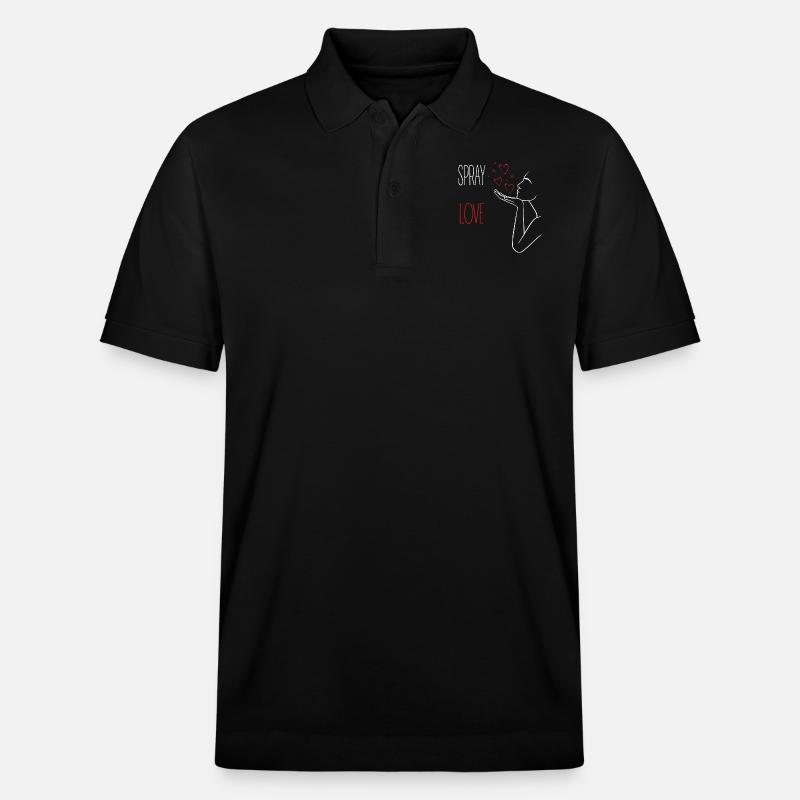 SPRAY LOVE - Stanley/Stella Unisex Bio-Poloshirt PREPSTER - Schwarz