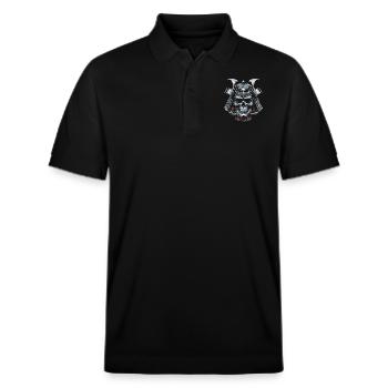 Samurai Spirit Eternal - Stanley/Stella Unisex Organic Polo Shirt PREPSTER - black - Front - Roxy (174cm) & Andy (188cm)