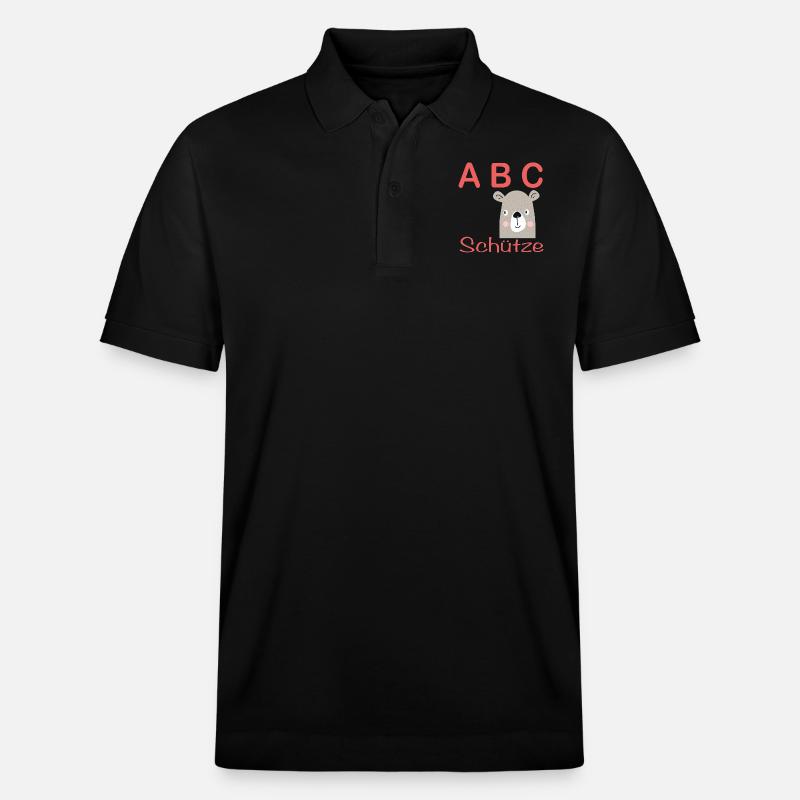 ABC-Schütze mit Hund - Stanley/Stella Unisex Bio-Poloshirt PREPSTER - Schwarz