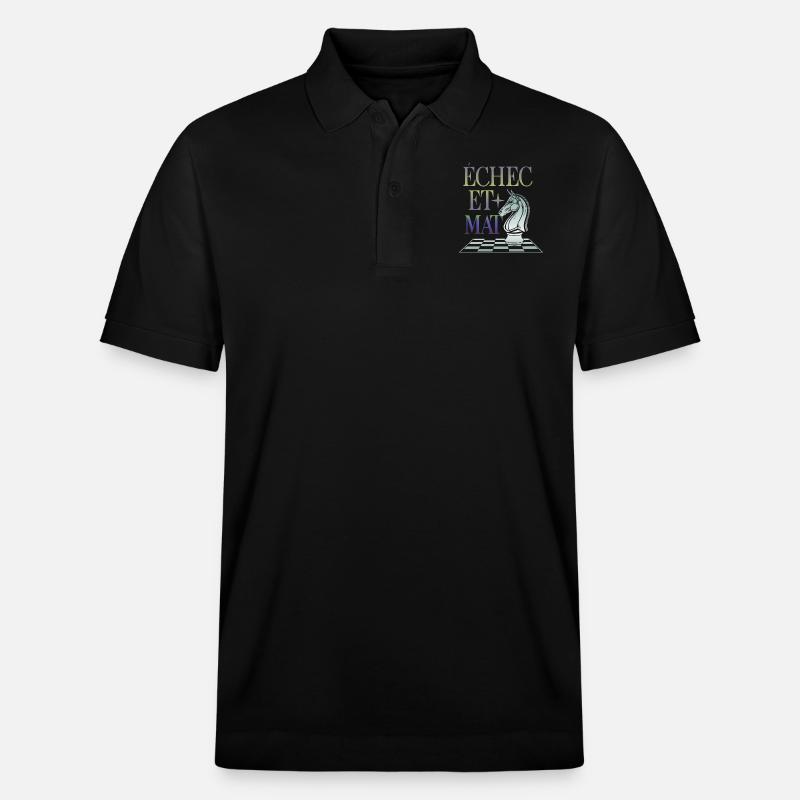 Echec et Mat - Polo PREPSTER bio Stanley/Stella Unisexe - noir