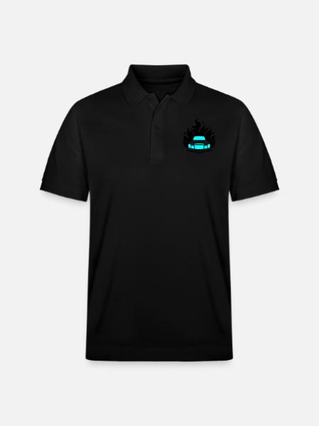 /8 Flame01 2C - Stanley/Stella Unisex Bio-Poloshirt PREPSTER - Schwarz
