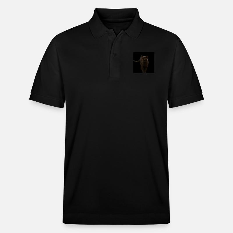 schwarze Katze Kätzchen Katze - Stanley/Stella Unisex Bio-Poloshirt PREPSTER - Schwarz