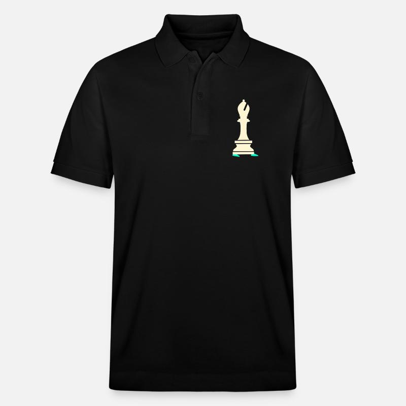 Courses de course sportives d’échecs - Polo PREPSTER bio Stanley/Stella Unisexe - noir