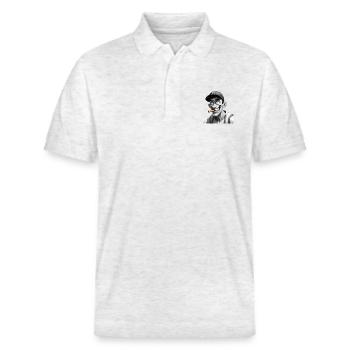Freak - Stanley/Stella Unisex Organic Polo Shirt PREPSTER - heather white - Front - Roxy (174cm) & Andy (188cm)