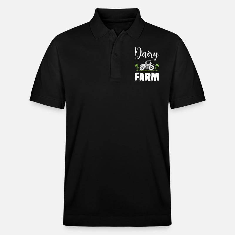 Dairy Farm - Stanley/Stella Unisex Bio-Poloshirt PREPSTER - Schwarz