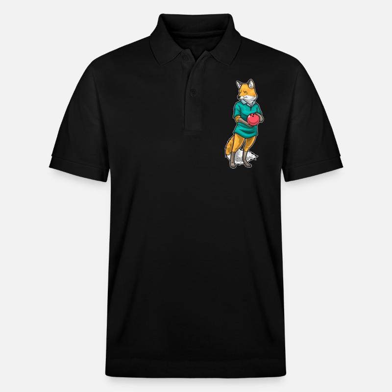 Fuchs Bowling Bowlingkugel - Stanley/Stella Unisex Bio-Poloshirt PREPSTER - Schwarz