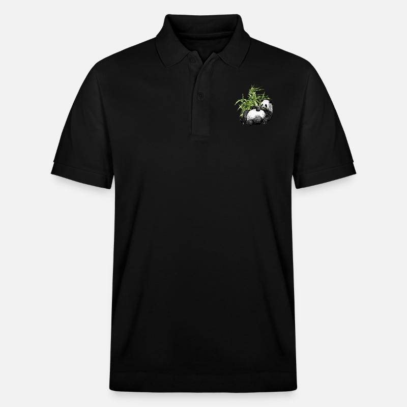 Panda_TS - Stanley/Stella Unisex Bio-Poloshirt PREPSTER - Schwarz