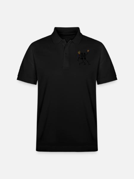 Celebrating skeletons - Stanley/Stella Unisex Organic Polo Shirt PREPSTER - black
