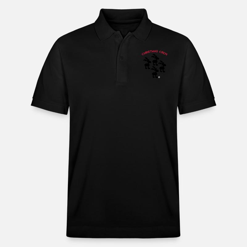 Weihnachten - Stanley/Stella Unisex Bio-Poloshirt PREPSTER - Schwarz