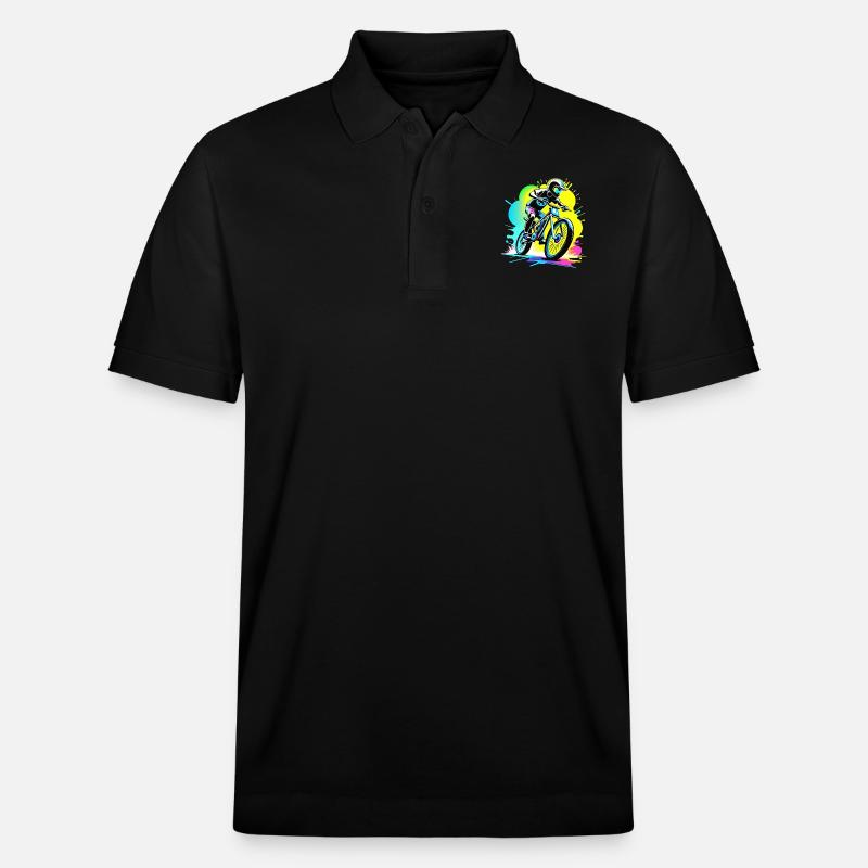 bmx - velo cyclisme - Polo PREPSTER bio Stanley/Stella Unisexe - noir