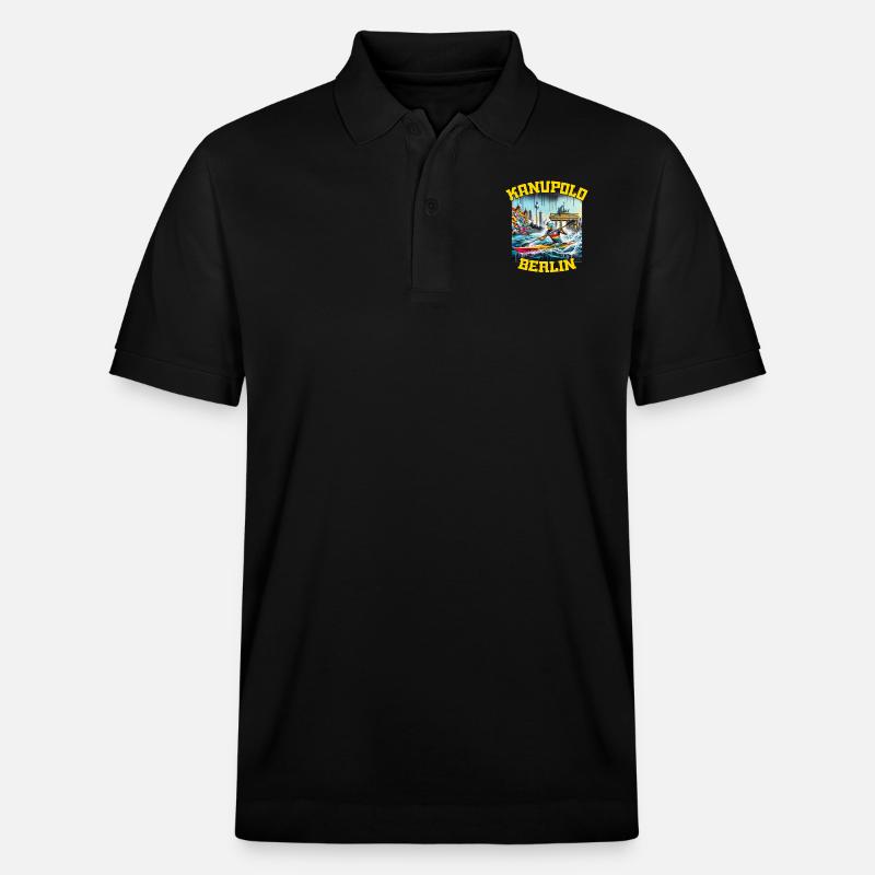 Canoe Polo Berlin Graffiti - Stanley/Stella Unisex Organic Polo Shirt PREPSTER - black