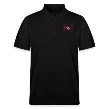 Laos - Stanley/Stella Unisex Organic Polo Shirt PREPSTER - black - Front - Roxy (174cm) & Andy (188cm)