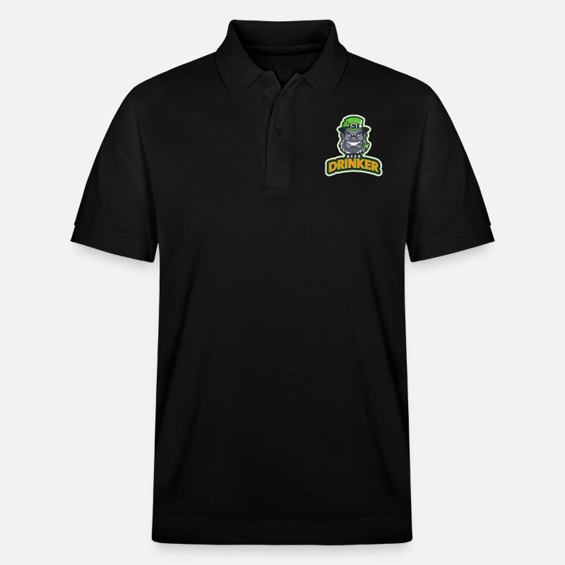 Biertrinker - Stanley/Stella Unisex Bio-Poloshirt PREPSTER - Schwarz