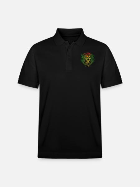 Sao Tome and Principe - Stanley/Stella Unisex Organic Polo Shirt PREPSTER - black