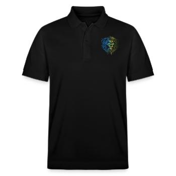 Ruanda - Stanley/Stella Unisex Bio-Poloshirt PREPSTER - Schwarz - Vorne - Roxy (174cm) & Andy (188cm)