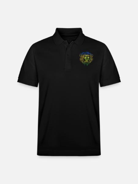 Saint Vincent and the Grenadines - Stanley/Stella Unisex Organic Polo Shirt PREPSTER - black