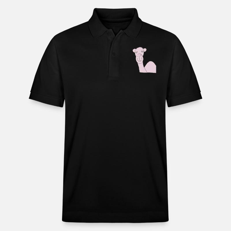 Rose camel - Polo PREPSTER bio Stanley/Stella Unisexe - noir