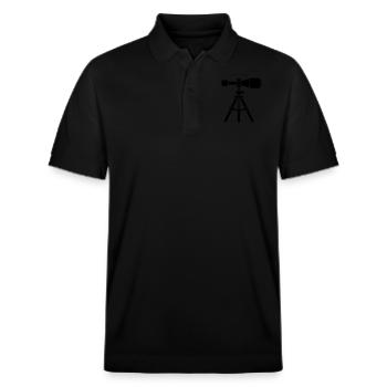 télescope - Polo PREPSTER bio Stanley/Stella Unisexe - noir - Devant - Roxy (174cm) & Andy (188cm)