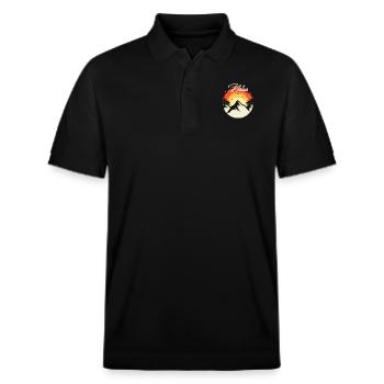 Natur Kreis - Stanley/Stella Unisex Bio-Poloshirt PREPSTER - Schwarz - Vorne - Roxy (174cm) & Andy (188cm)