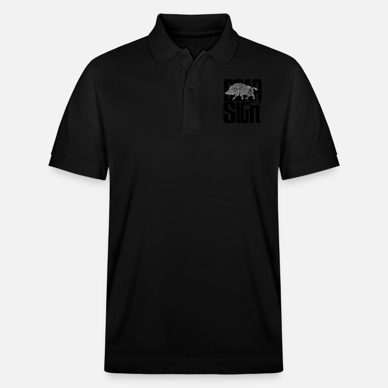 Zeichen Eber - Stanley/Stella Unisex Bio-Poloshirt PREPSTER - Schwarz
