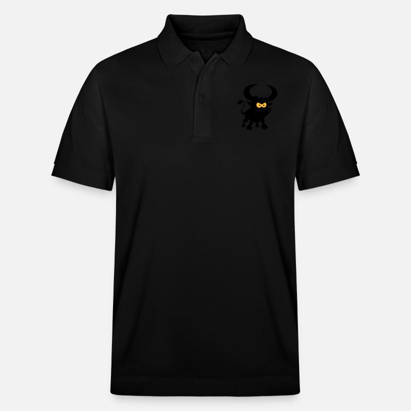 vl087b_stier_2c - Stanley/Stella Unisex Bio-Poloshirt PREPSTER - Schwarz