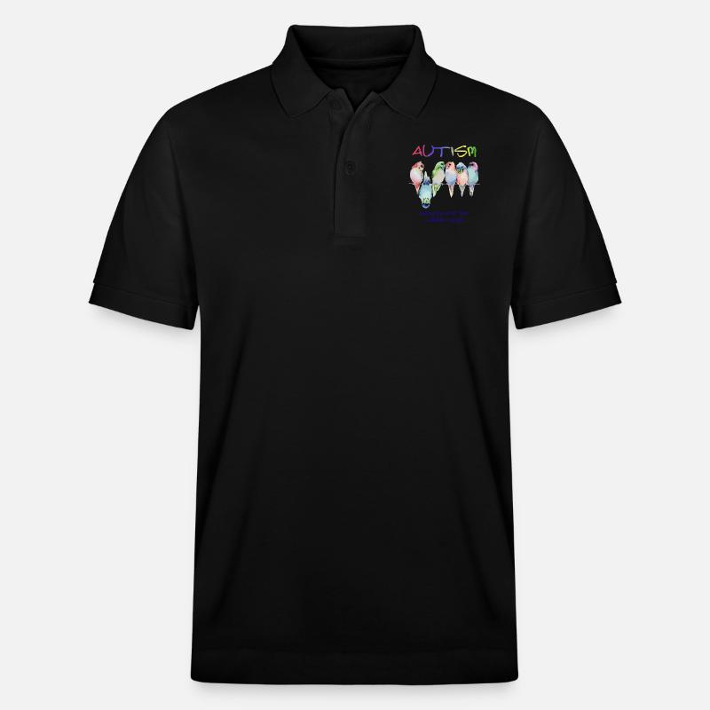 Autisme voir le monde sous un angle différent - Polo PREPSTER bio Stanley/Stella Unisexe - noir