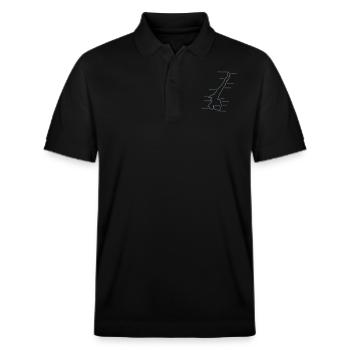 Lac de Garde avec des endroits - Lac de Garde - Polo PREPSTER bio Stanley/Stella Unisexe - noir - Devant - Roxy (174cm) & Andy (188cm)