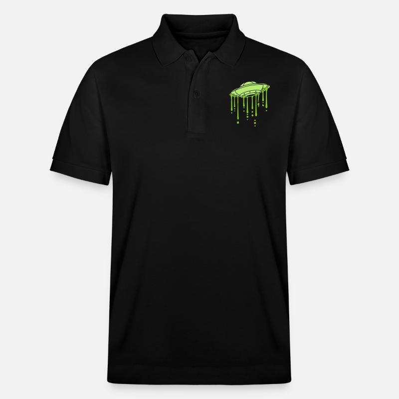 Mystery UFO Graffiti Drops - Polo PREPSTER bio Stanley/Stella Unisexe - noir