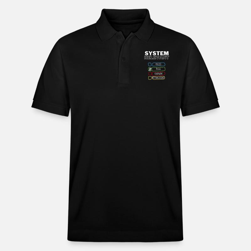 Systemrelevant | Pflege - Stanley/Stella Unisex Bio-Poloshirt PREPSTER - Schwarz