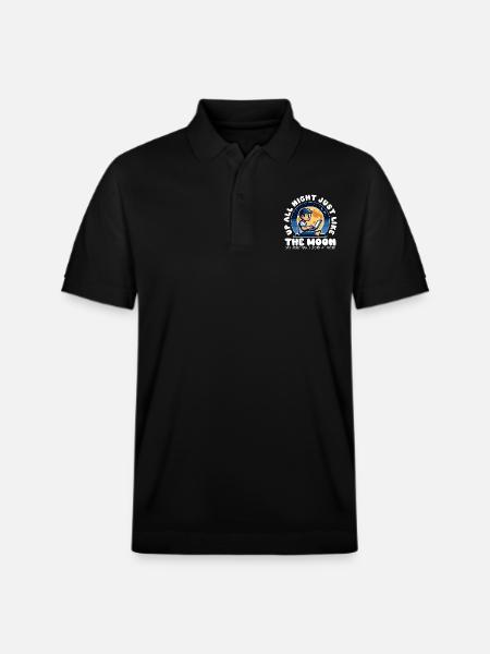 DESPIERTO TODA LA NOCHE COMO LA LUNA - Polo orgánico unisex PREPSTER de Stanley/Stella - negro