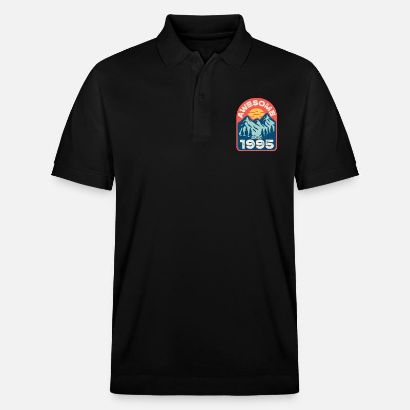 Awesome since 1995 - Stanley/Stella Unisex Bio-Poloshirt PREPSTER - Schwarz