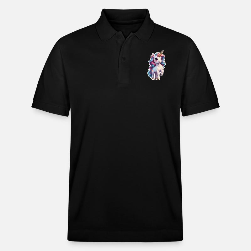 licorne - Polo PREPSTER bio Stanley/Stella Unisexe - noir