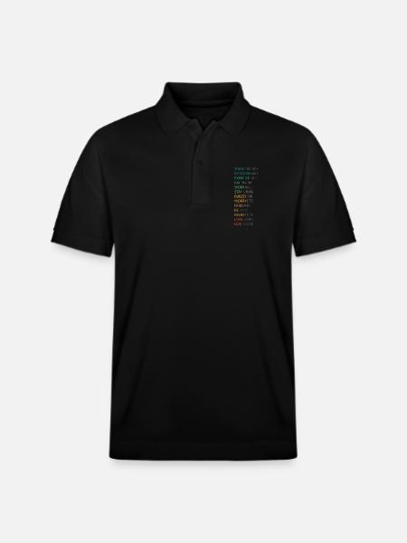 THINK POSITIVE - Stanley/Stella Unisex Organic Polo Shirt PREPSTER - black