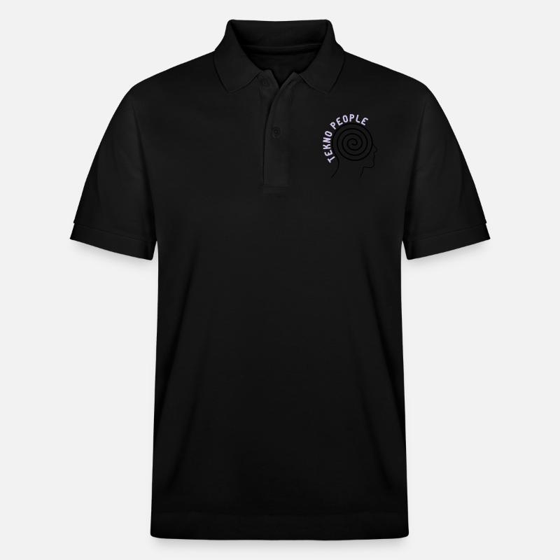 Tekno people head - Stanley/Stella Unisex Organic Polo Shirt PREPSTER - black