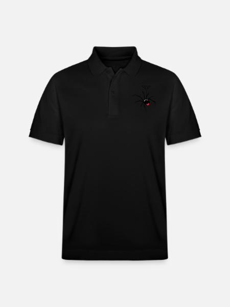 Cobweb spider insect - Stanley/Stella Unisex Organic Polo Shirt PREPSTER - black