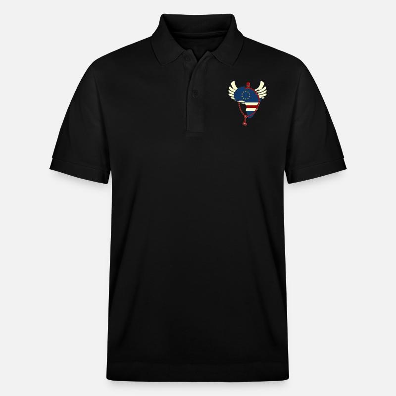 Cabo Verde - Stanley/Stella Unisex Bio-Poloshirt PREPSTER - Schwarz