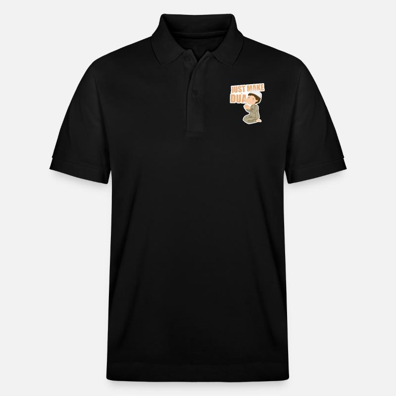 Just Make Dua - Stanley/Stella Unisex Bio-Poloshirt PREPSTER - Schwarz