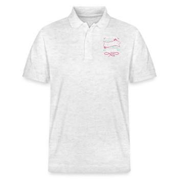 birthday statement present mechanic - Stanley/Stella Unisex Bio-Poloshirt PREPSTER - Weiß meliert - Vorne - Roxy (174cm) & Andy (188cm)
