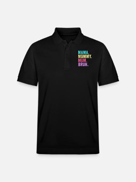 Maman Maman Maman Bruh - Polo PREPSTER bio Stanley/Stella Unisexe - noir