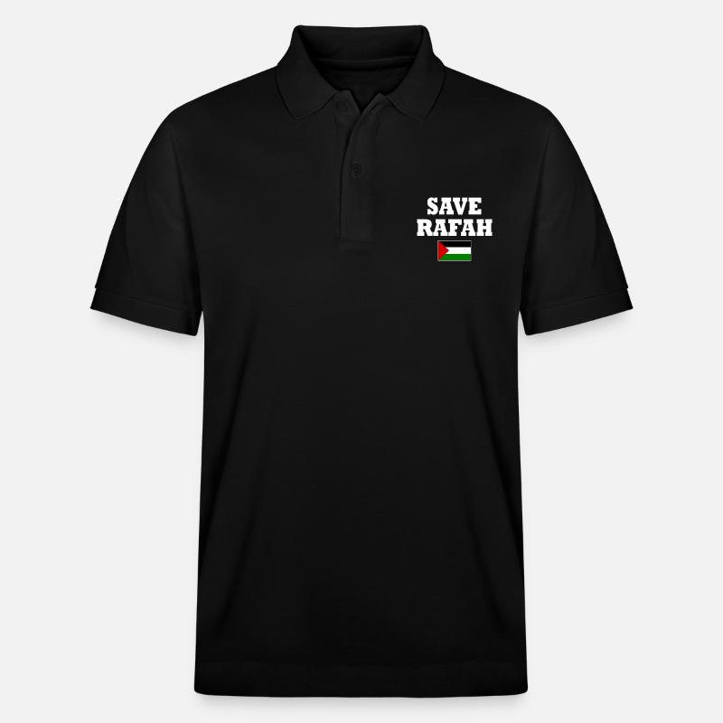 Save rafah - Polo PREPSTER bio Stanley/Stella Unisexe - noir