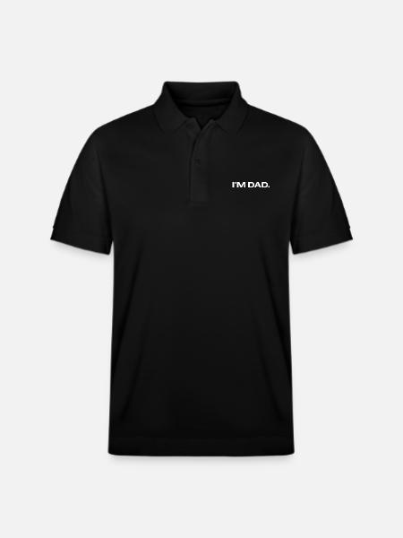 I'M DAD - Stanley/Stella Unisex Organic Polo Shirt PREPSTER - black